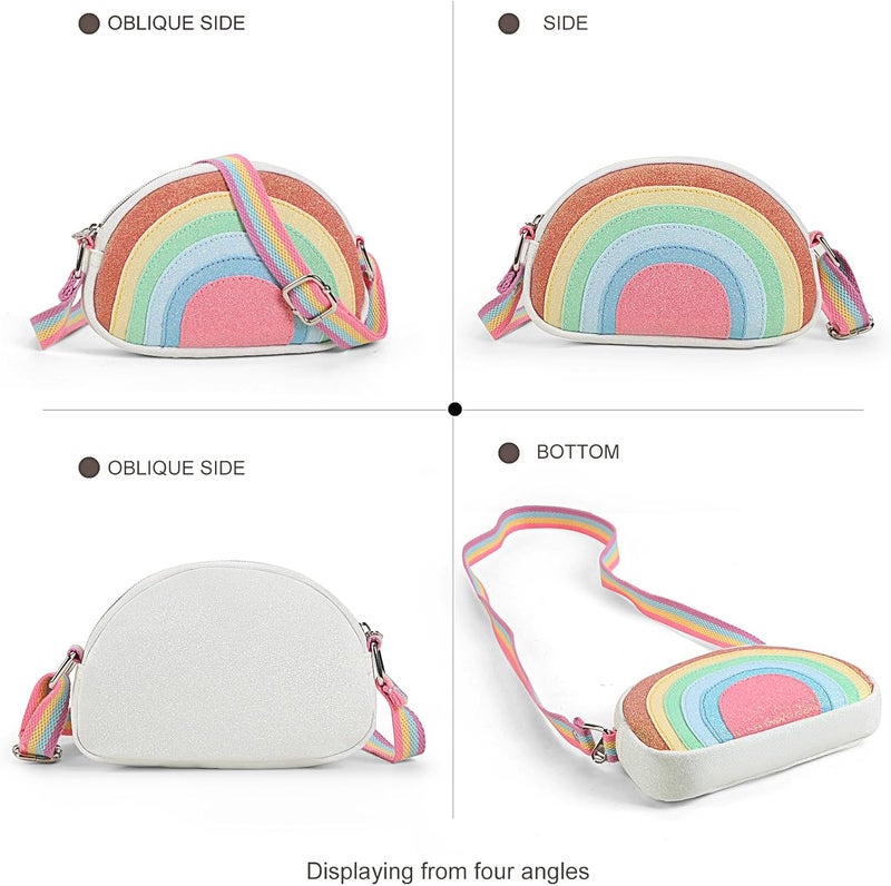 cotmcor Store Toddler Purse Valentines Gifts for Kids: 2 3 4 5 6 7 8 Year Old Girl Birthday Gift, Toys for Ages 2-4 Rainbow Crossbody Bag - Image 3
